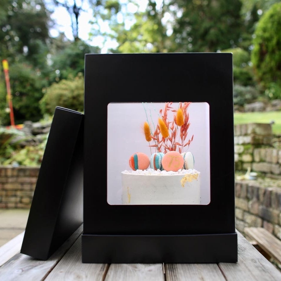 OLBAA Tall Cake Box ~ BLACK ~ 14
