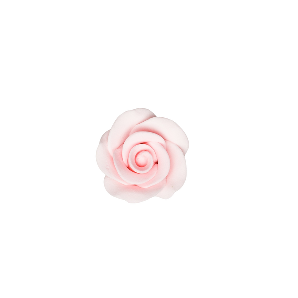 1-1/8" Rose w/ Calyx - Petite - Pink