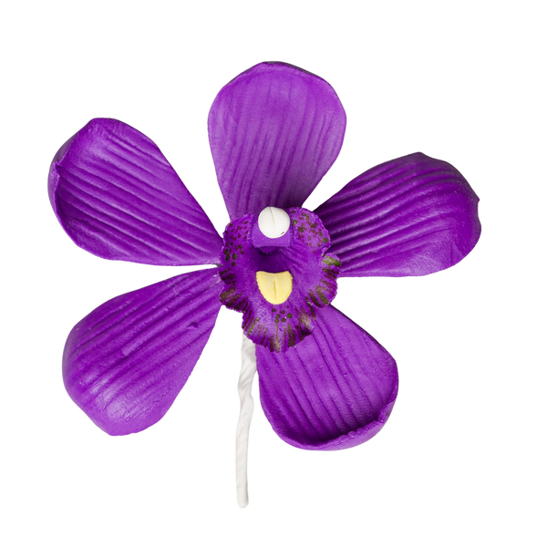 3.5" Cymbidium Orchid - Large - Purple