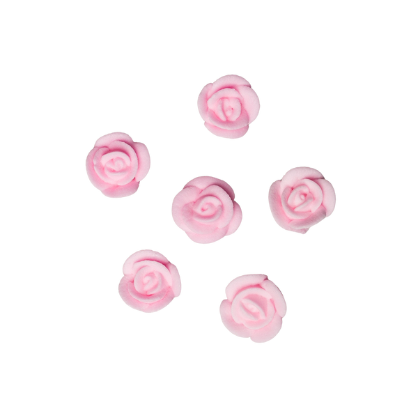 1/2" Mini Classic Royal Icing Rose - Pastel Pink