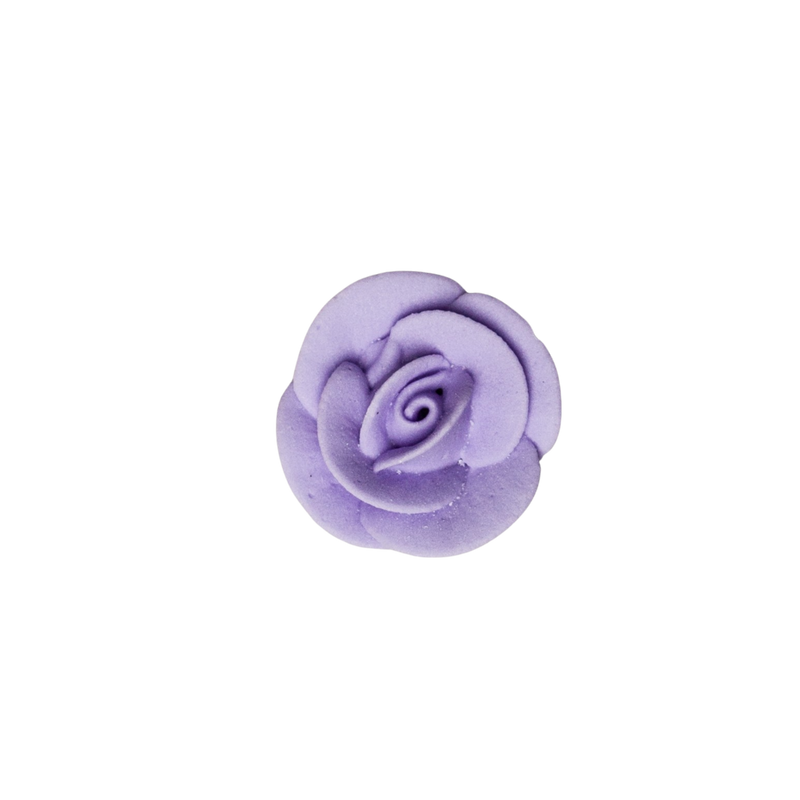 1" Small Classic Royal Icing Rose - Lavender