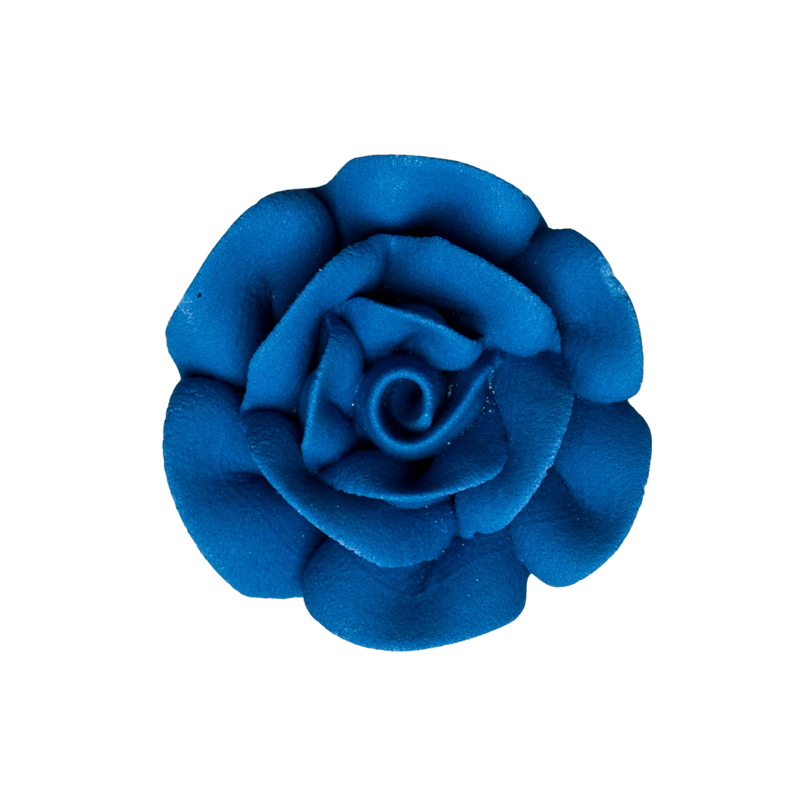 1.75" Royal Icing Rose - Large - Royal Blue