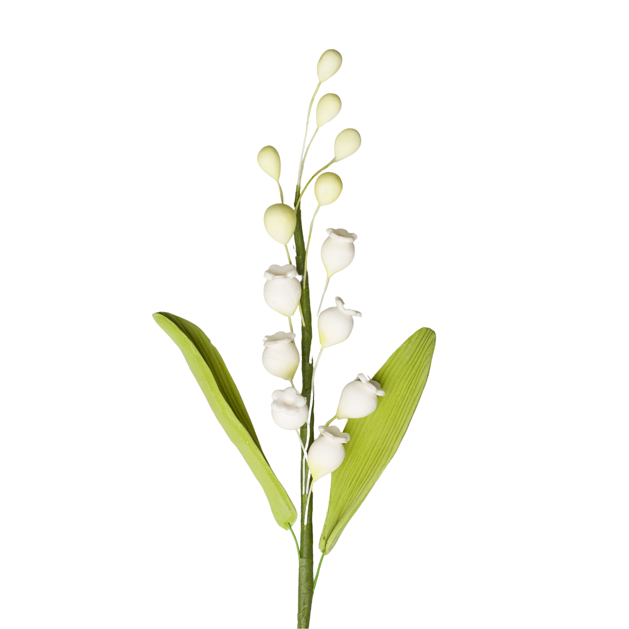 long stem white lilies 9 7/8" Lily of the Valley Spray