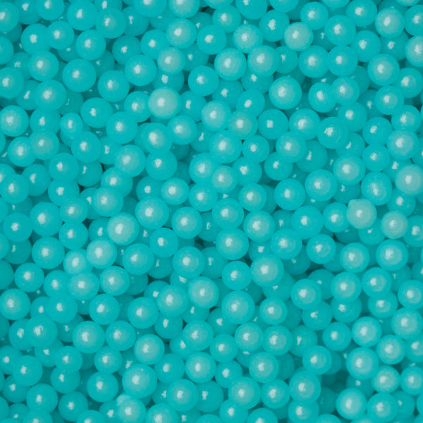 4mm Blue Sugar Pearls