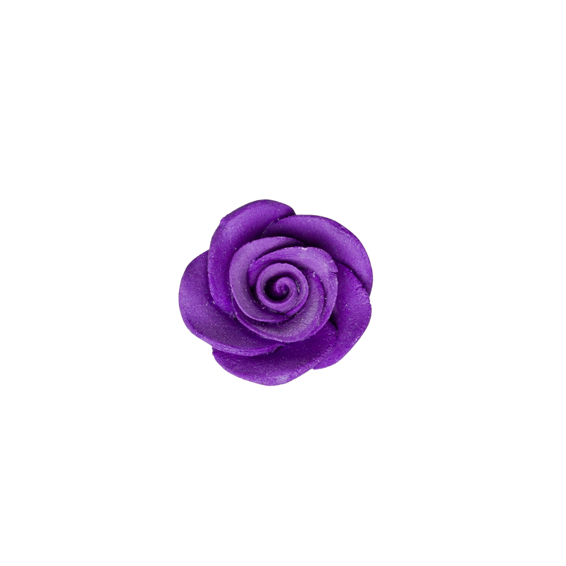 1-1/8" Rose w/calyx -  Petite -  Purple