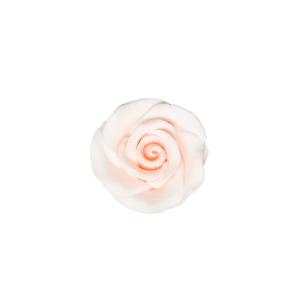 1.25" Rose w/ Calyx - Small - Peach
