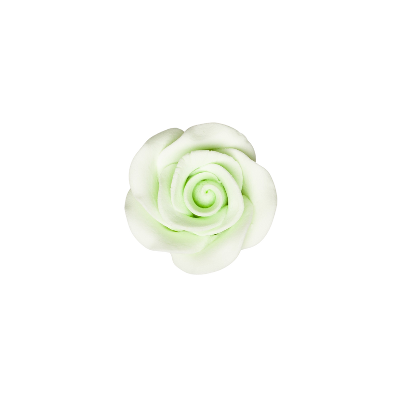 Rosa de 1,25" con cáliz - Pequeña - Verde menta