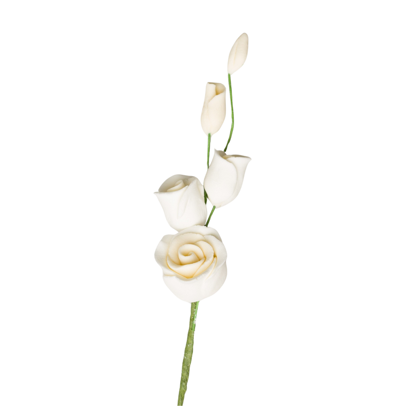 2.5" Rose Filler - Mini - Ivory