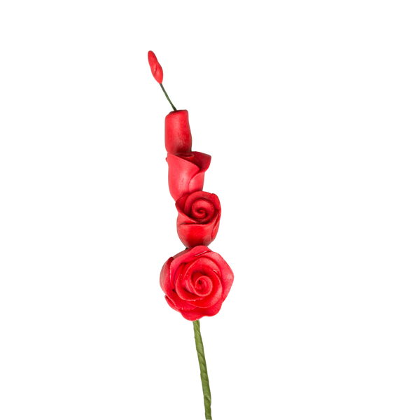 2.5" Rose Filler - Mini - Red