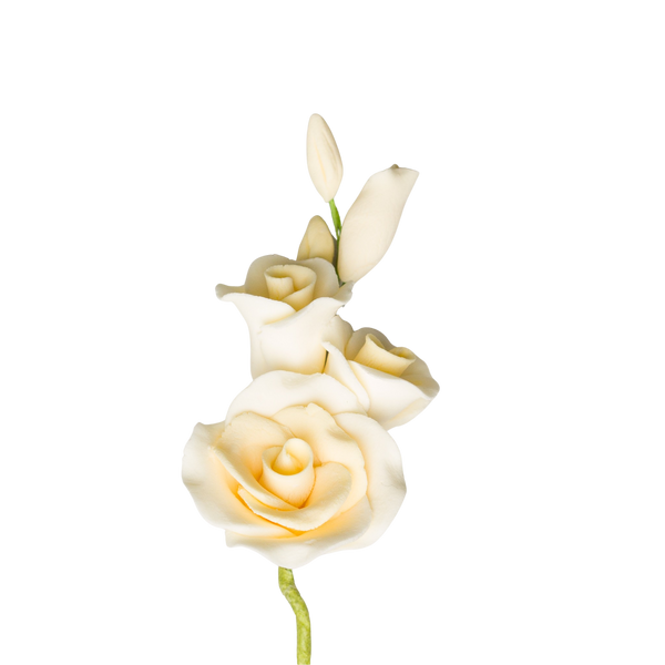 3" Rose Filler - Small - Ivory