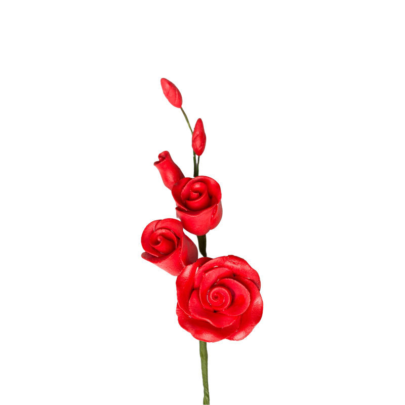 3" Rose Filler - Small - Red