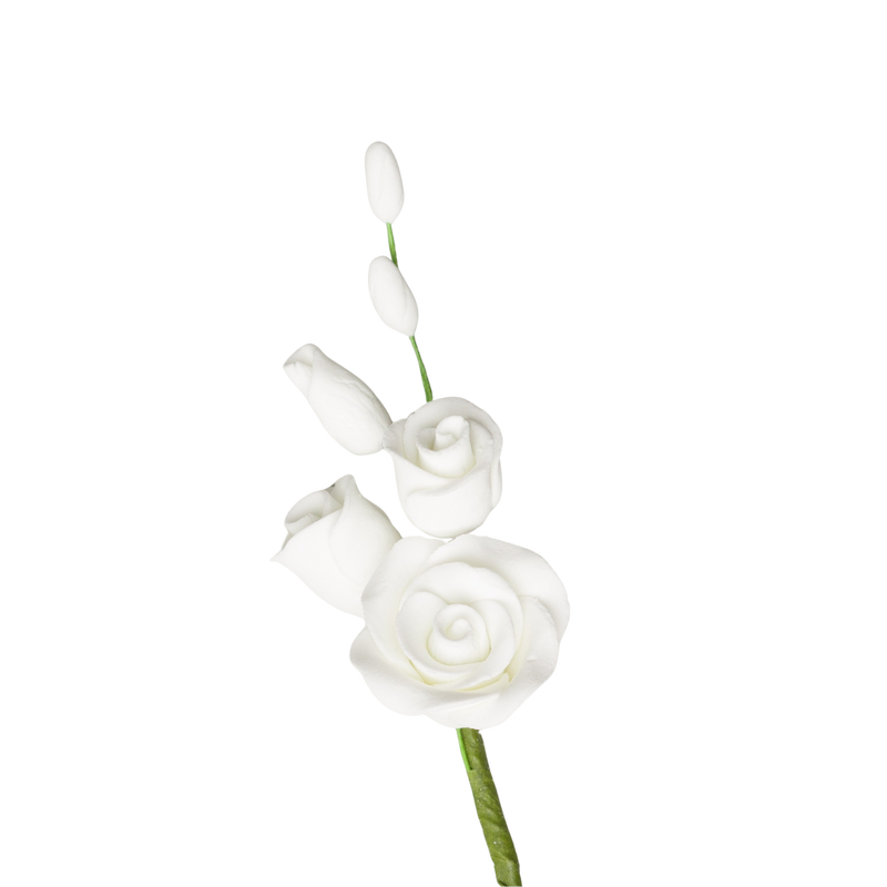 3" Rose Filler - Small - White