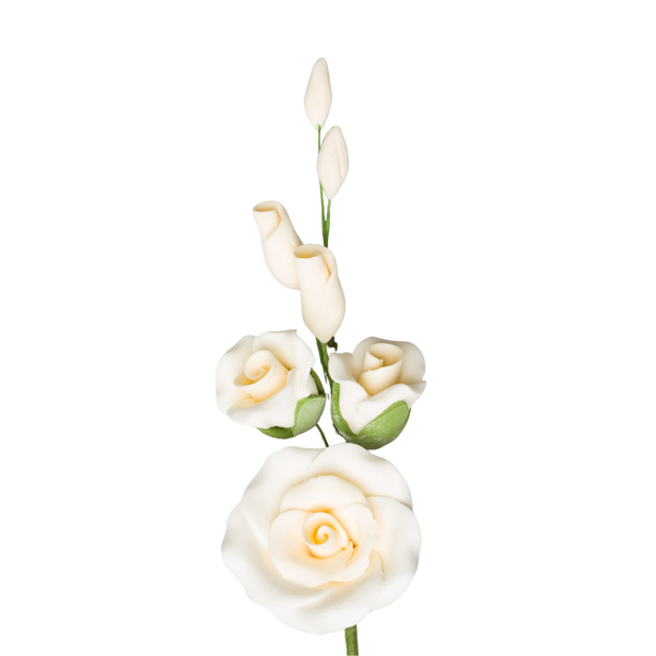 3.5" Rose Filler - Medium - Ivory