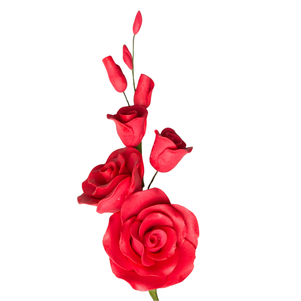 5" Rose Filler - Large - Red