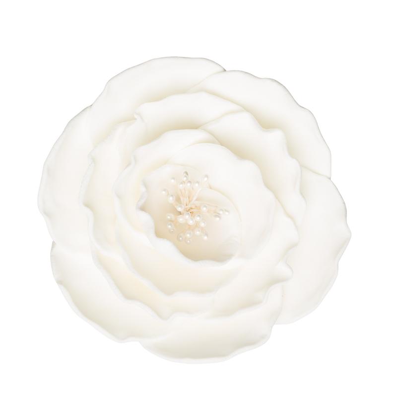 4" Briar Rose - White - Large