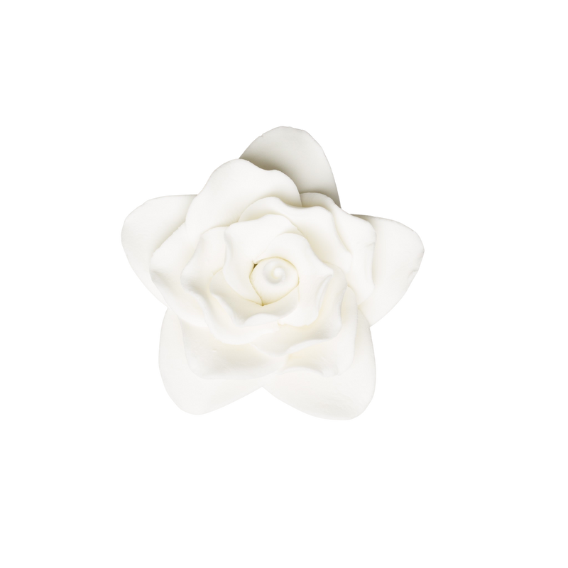 Rosa estrella de 3" - Blanco - Mediano