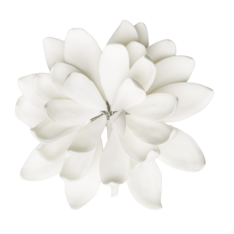 Lotus de 5" - Extragrande - Blanco