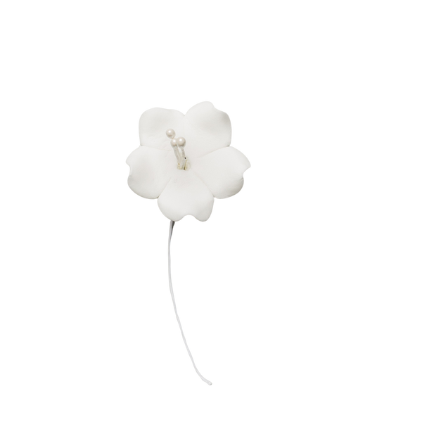 1.25" Fruit Blossom - White