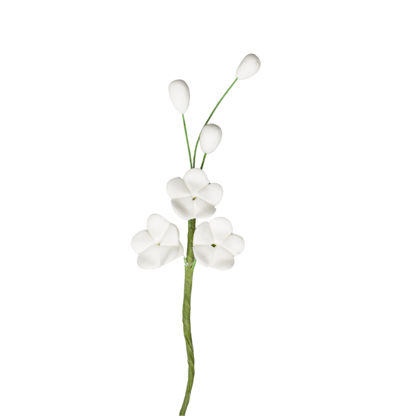 Relleno de flor de manzana de 2.5" - Blanco
