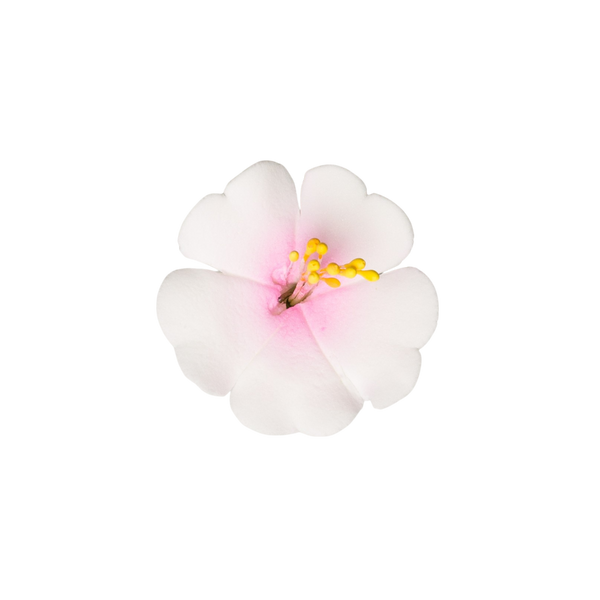 Flores de cerezo de 1.25" - Blanco con rosa