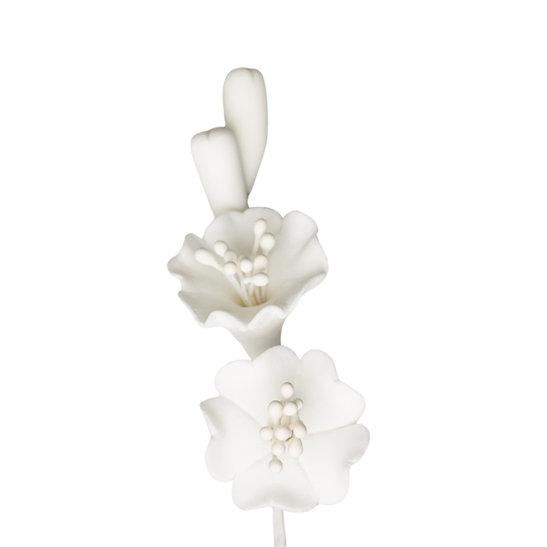 Relleno de flor de cerezo de 3" - Blanco