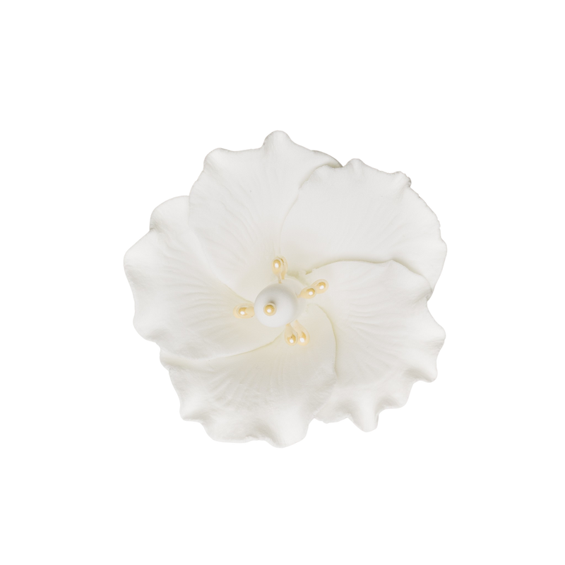 2.5" Hibiscus - Small - White