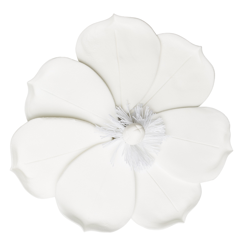 5" Magnolia - White