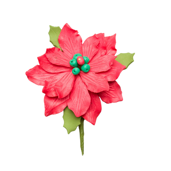 Flor de Pascua de 3,5" - Mediana - Roja