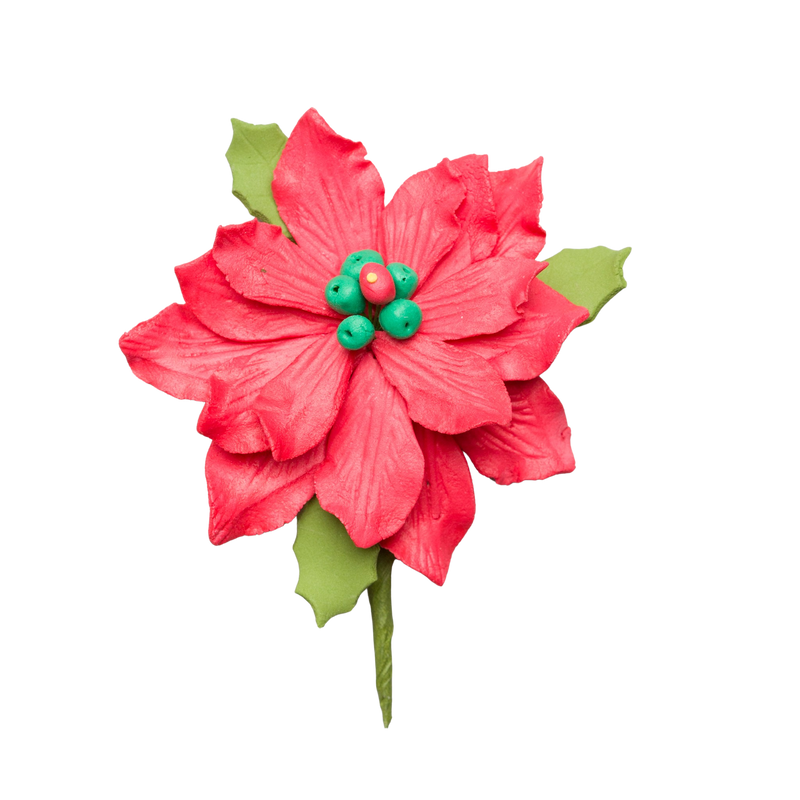 Flor de Pascua de 3,5" - Mediana - Roja