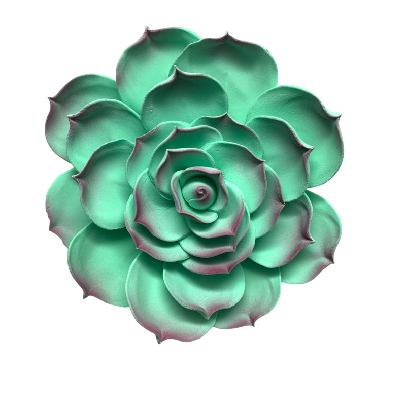 4" Succulent Flower - Large - Green