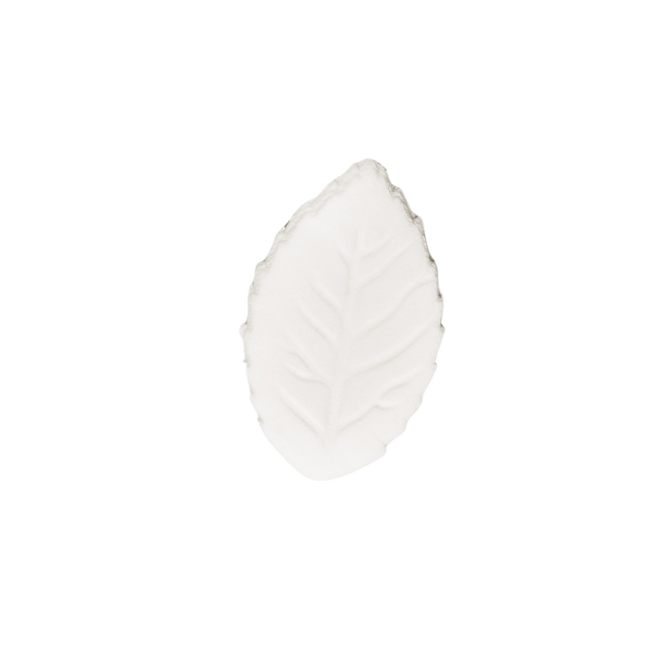 1.25" Rose Leaves - Small - White