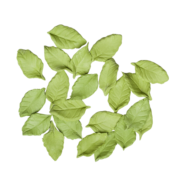 Mini Rose Leaves -  Green NO WIRE