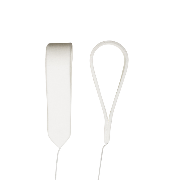 Bucles de lazo de 1/2" x 2.5" - Mediano - Blanco