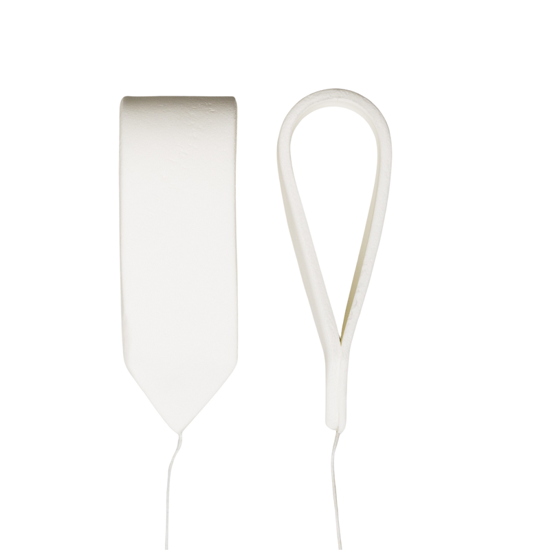 1" x 3" Bow Loops - Large - White