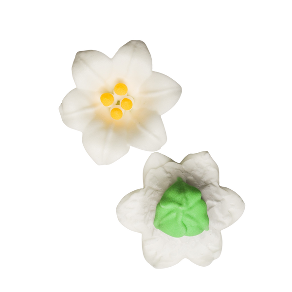 1.5" Royal Icing Easter Lily - White