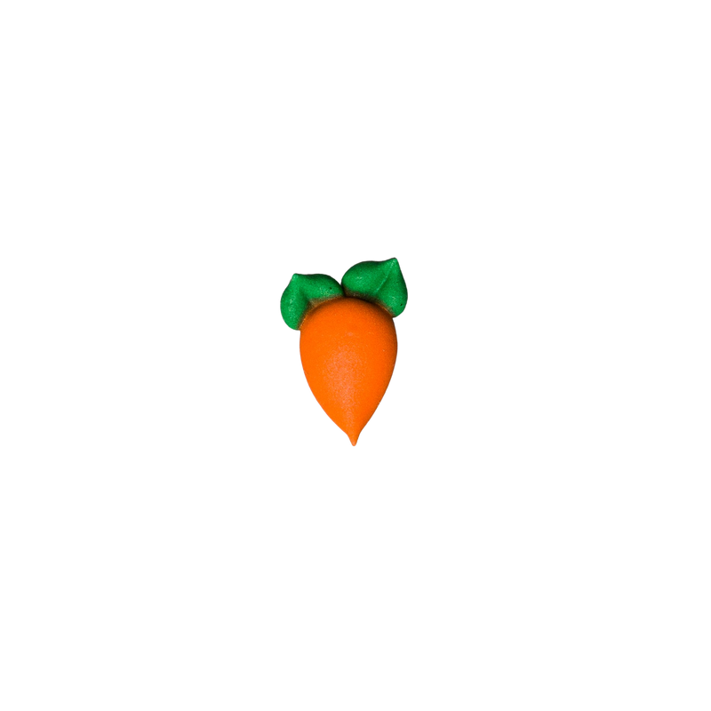 3/4" Royal Icing Carrot - Small