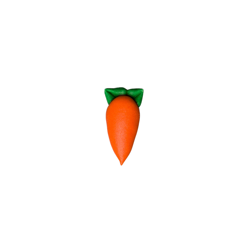 1" Royal Icing Carrot - Medium