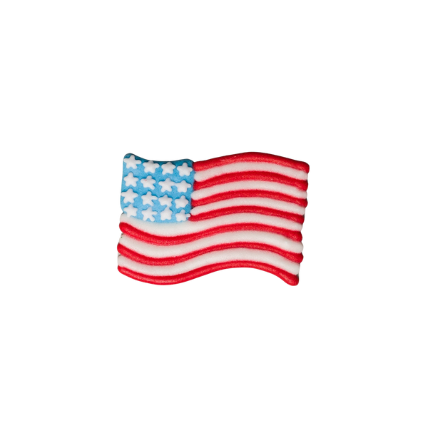 Banderas americanas con glaseado real de 1.5"