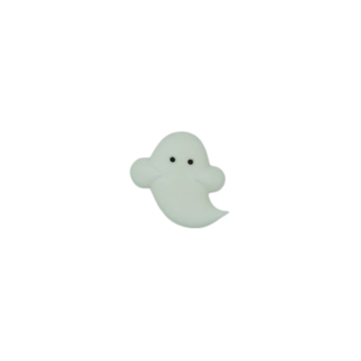 1.5" Royal Icing Ghost