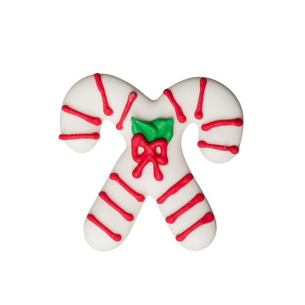 2" Royal Icing Double Candy Canes