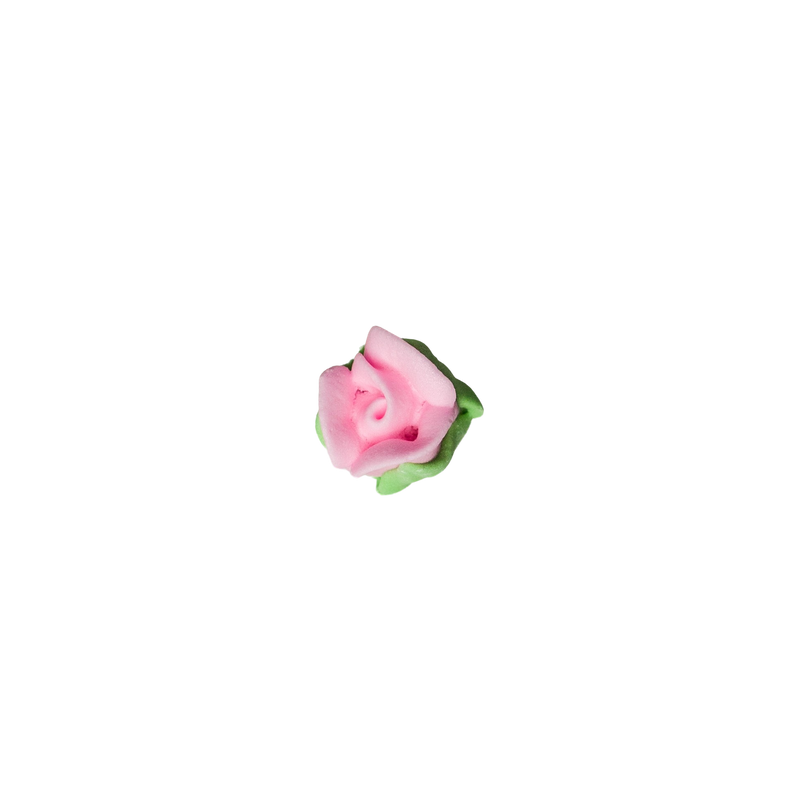 1/2" Royal Icing Rosebud - Medium - Pink