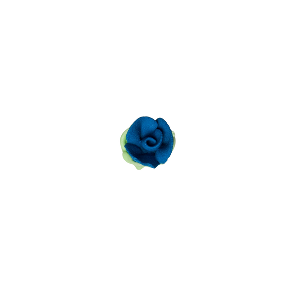 1/2" Royal Icing Rosebud - Mediano - Azul real