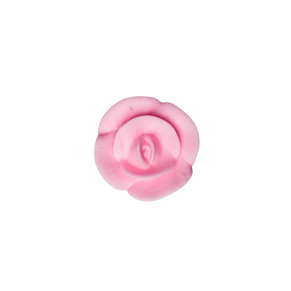 1" Small Classic Royal Icing Rose - Pastel Pink
