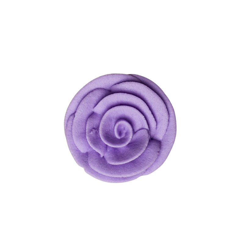 1.25" Medium Classic Royal Icing Rose - Lavender