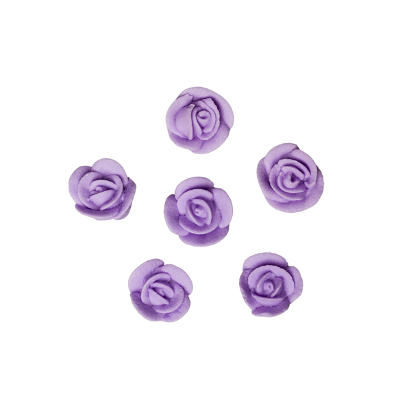 1/2" Royal Icing Rose - Petite - Lavender