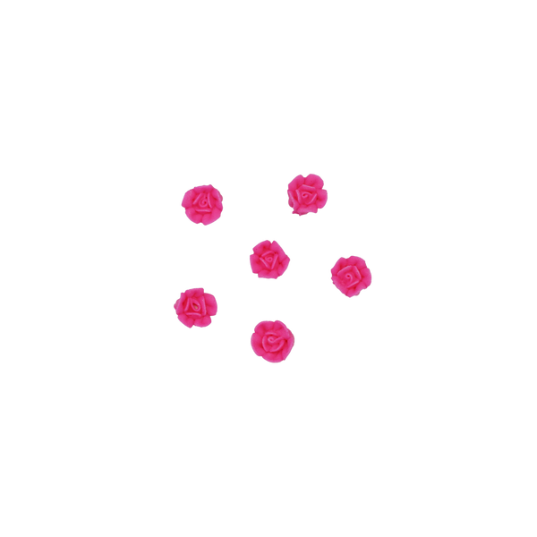 1/2" Royal Icing Rose - Petite - Hot Pink