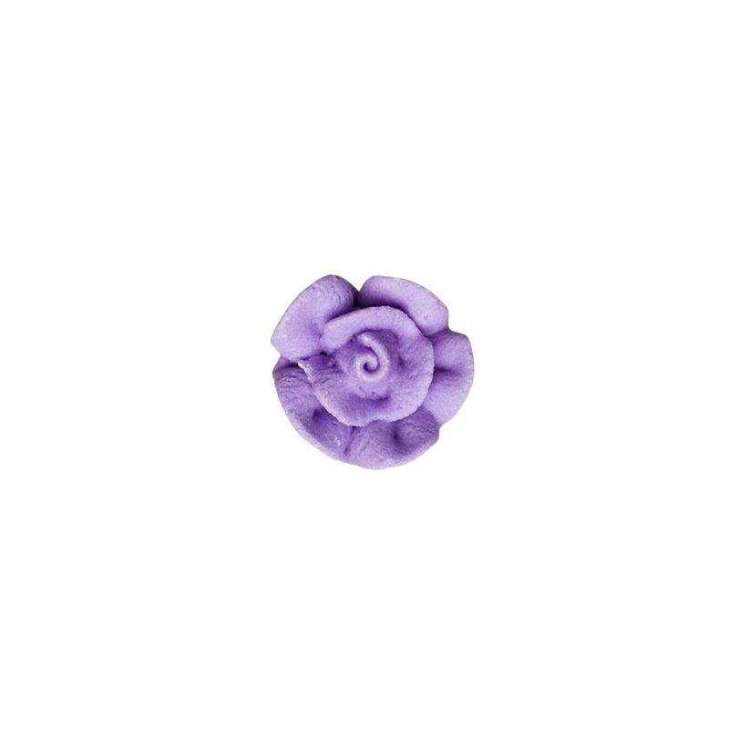 3/4" Royal Icing Rose - Small - Lavender