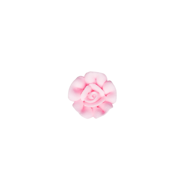 3/4" Royal Icing Rose - Small - Pink