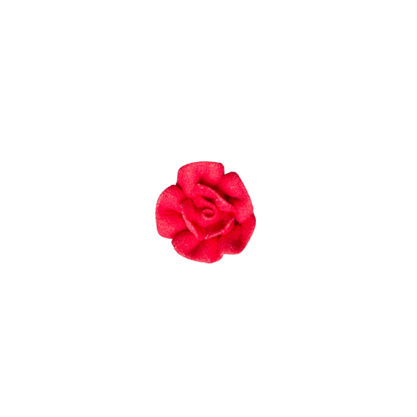 Rosa de glaseado real de 3/4" - Pequeña - Roja