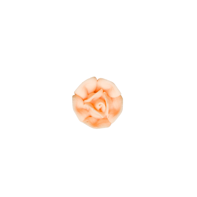 3/4" Royal Icing Rose - Small - Peach
